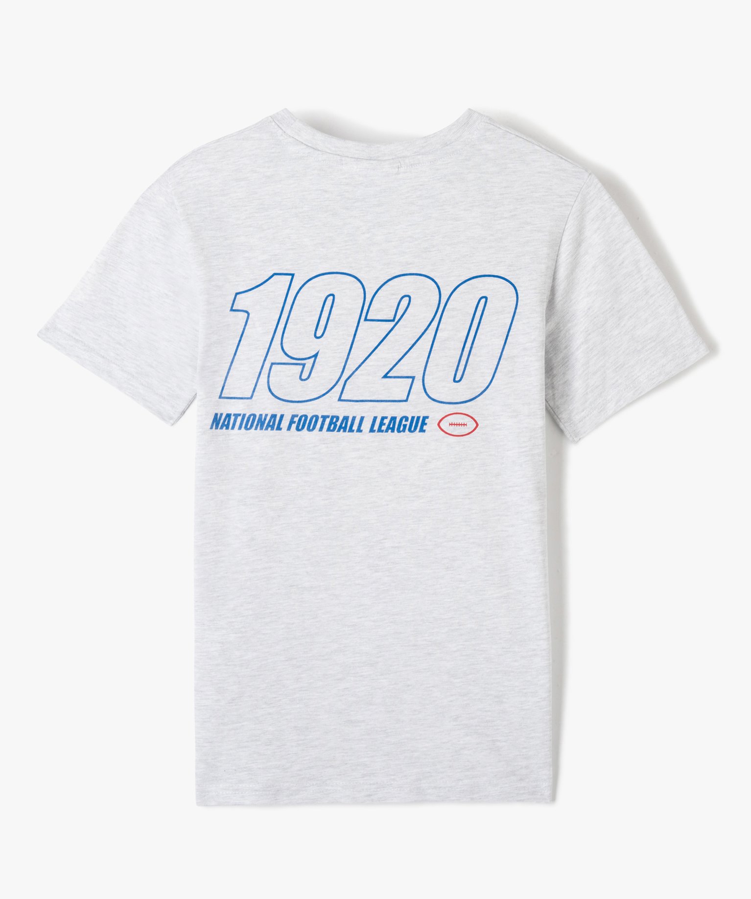 Tee-shirt Garçon à manches courtes imprimé - NFL gris | GEMO