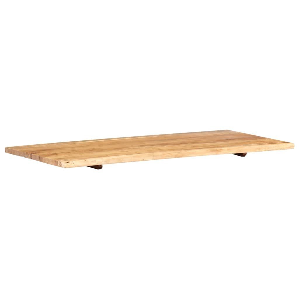 vidaXL Badezimmer-Set Badezimmer-Waschtischplatte Massivholz Akazie 118x55x2,5 cm