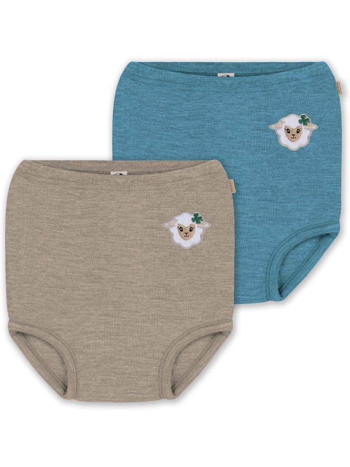 Normani Outdoor Sports 2er Pack Baby Merino Windelhose Tokoroa in Blau/Beige günstig kaufen