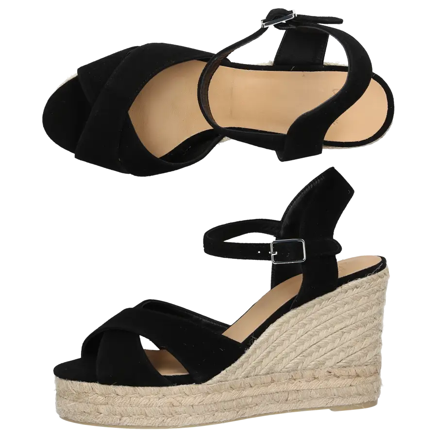 CASTAÑER - Sandalen BLAUDELL Veloursleder - schwarz