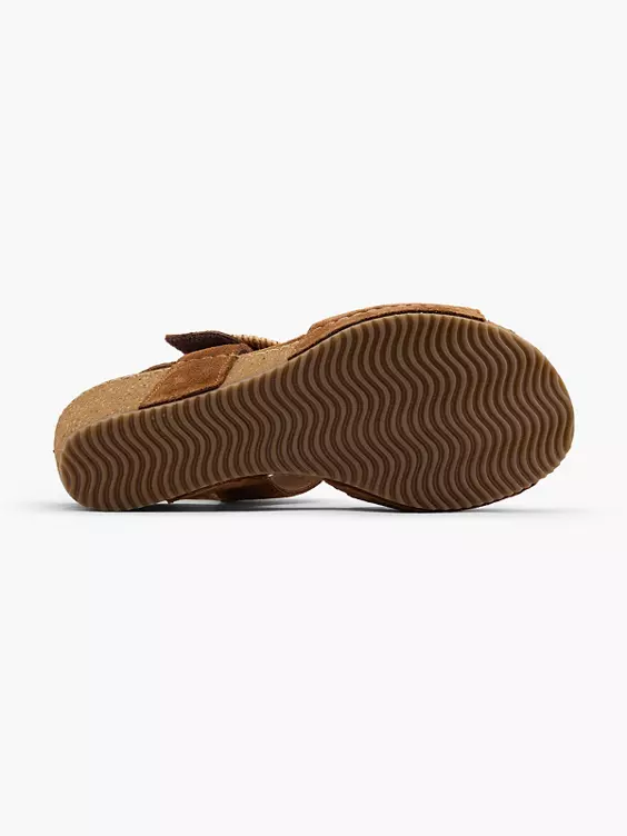 5th Avenue Leder Keilsandalette
