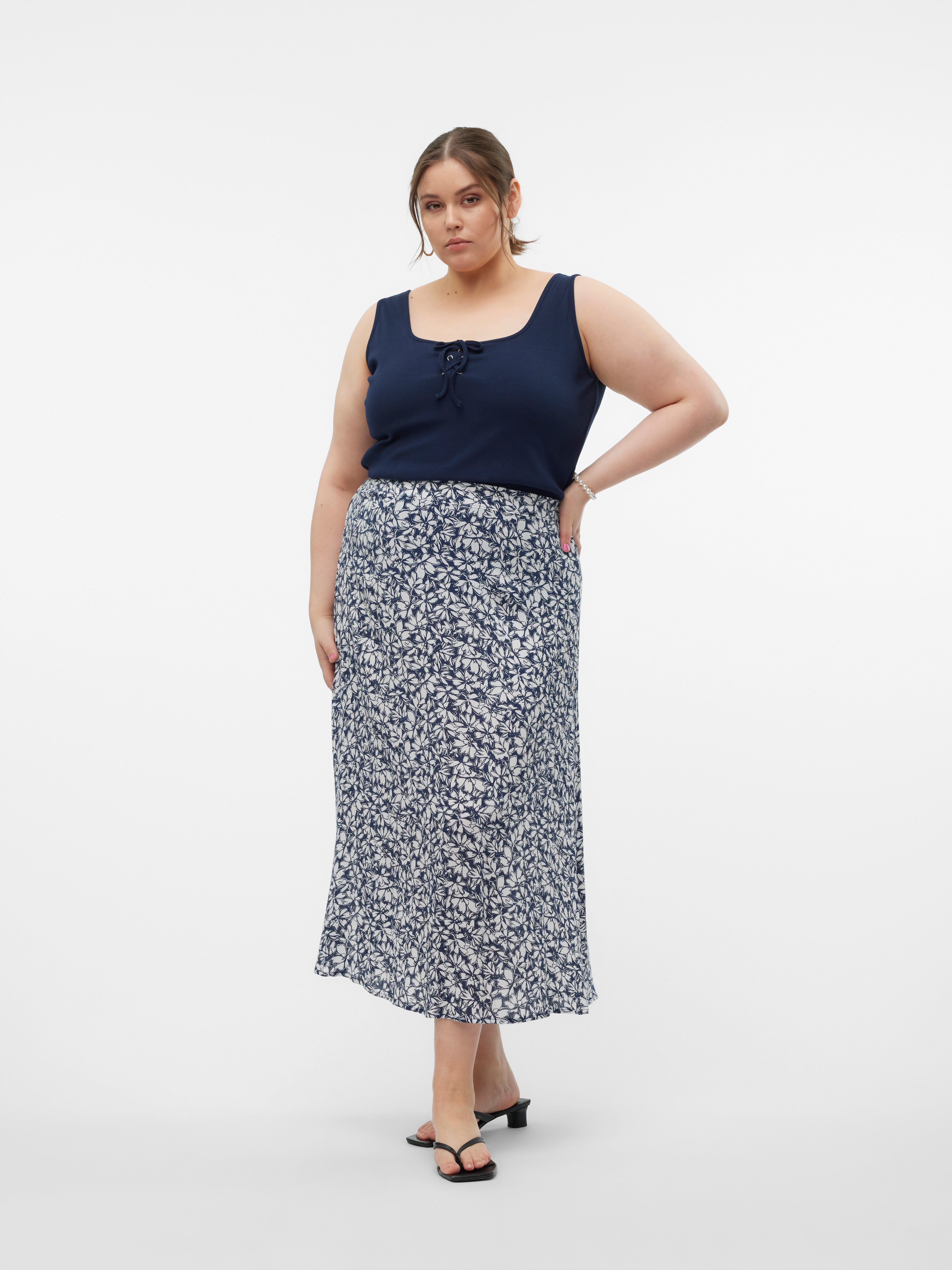 VMCMENNY Hohe Taille Langer Rock