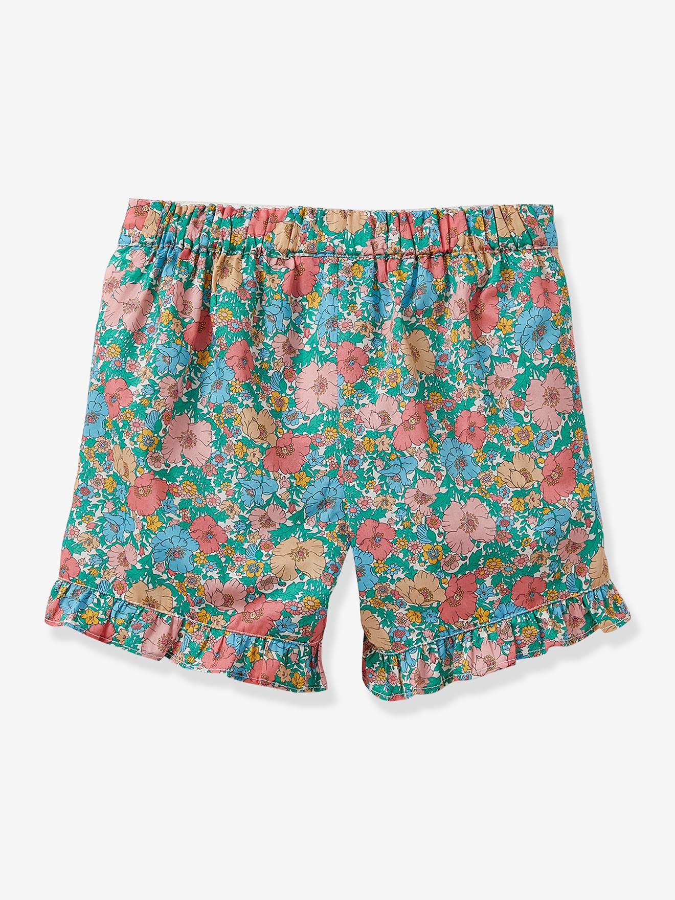 Short Fille en tissu Liberty Meadow Song CYRILLUS liberty meadow song (vert)