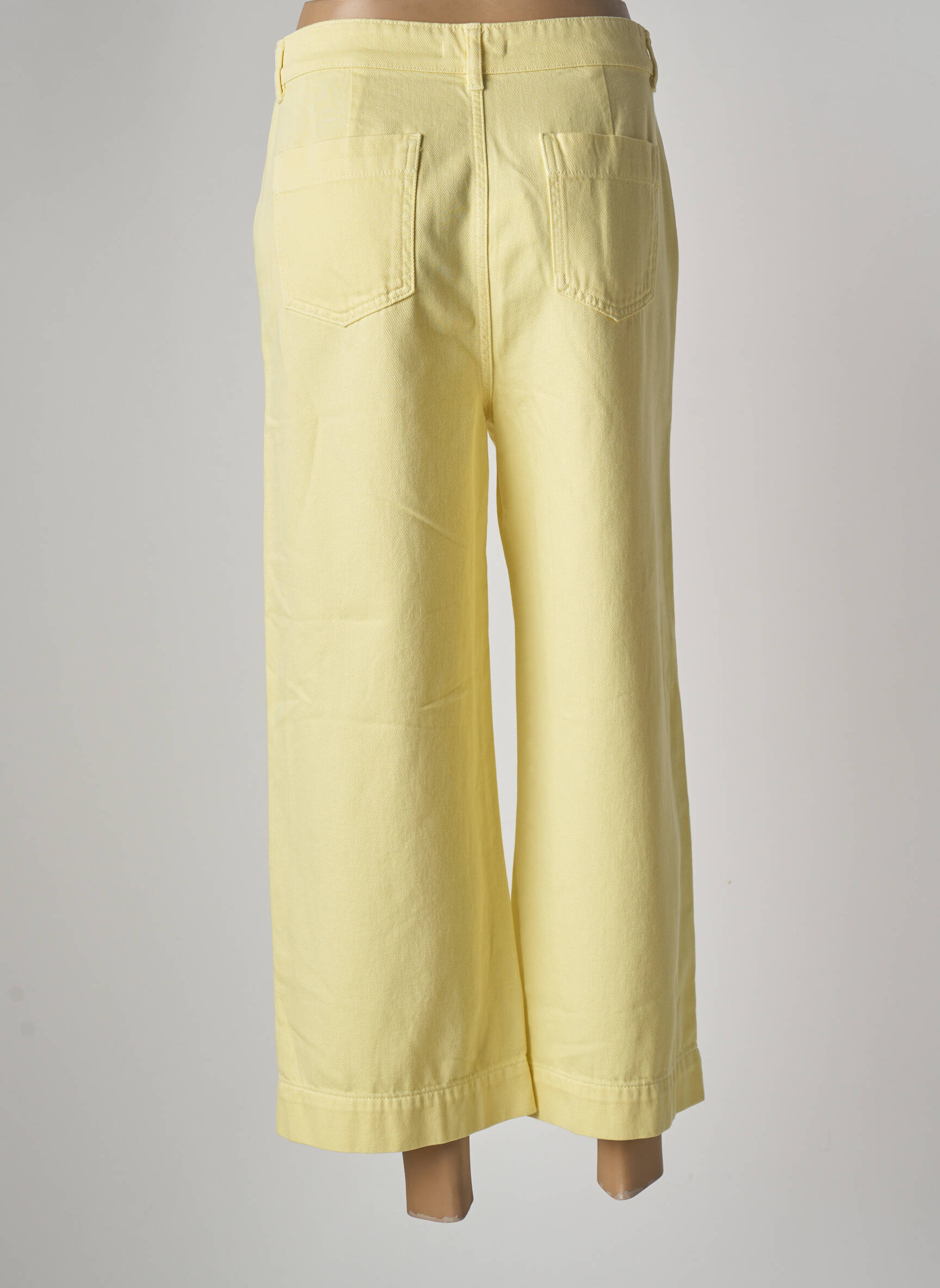 King Louie Jeans Coupe Large Femme couleur jaune