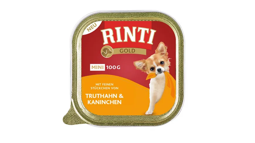 RINTI Hundenassfutter Gold Mini Truthahn & Kaninchen 100 g