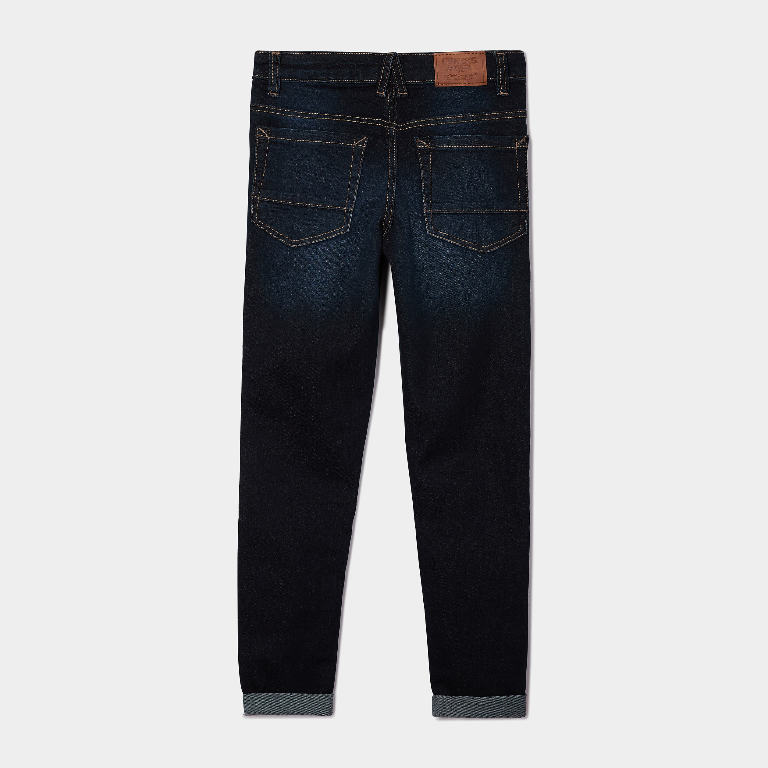 Jeans skinny taille ajustable Creeks denim brut garçon | La Halle