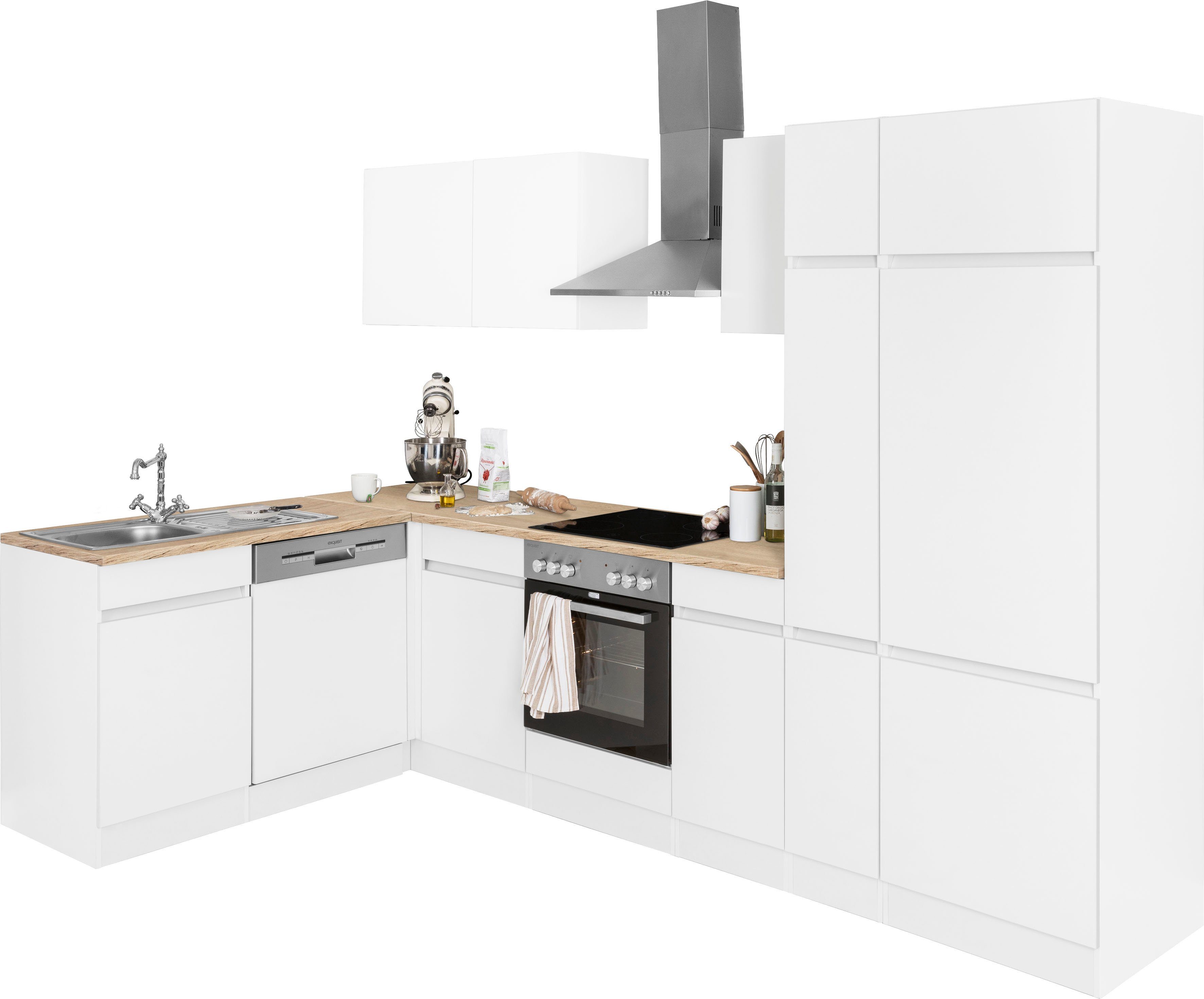 OPTIFIT Winkelküche Roth, ohne E-Geräte, Stellbreite 300 x 175 cm