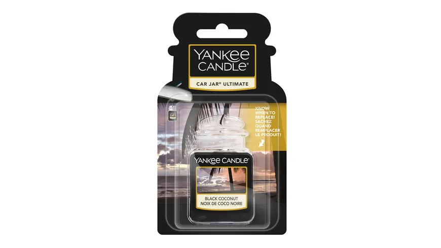 Yankee Candle Car Jar Ultimate Black Coconut schwarz