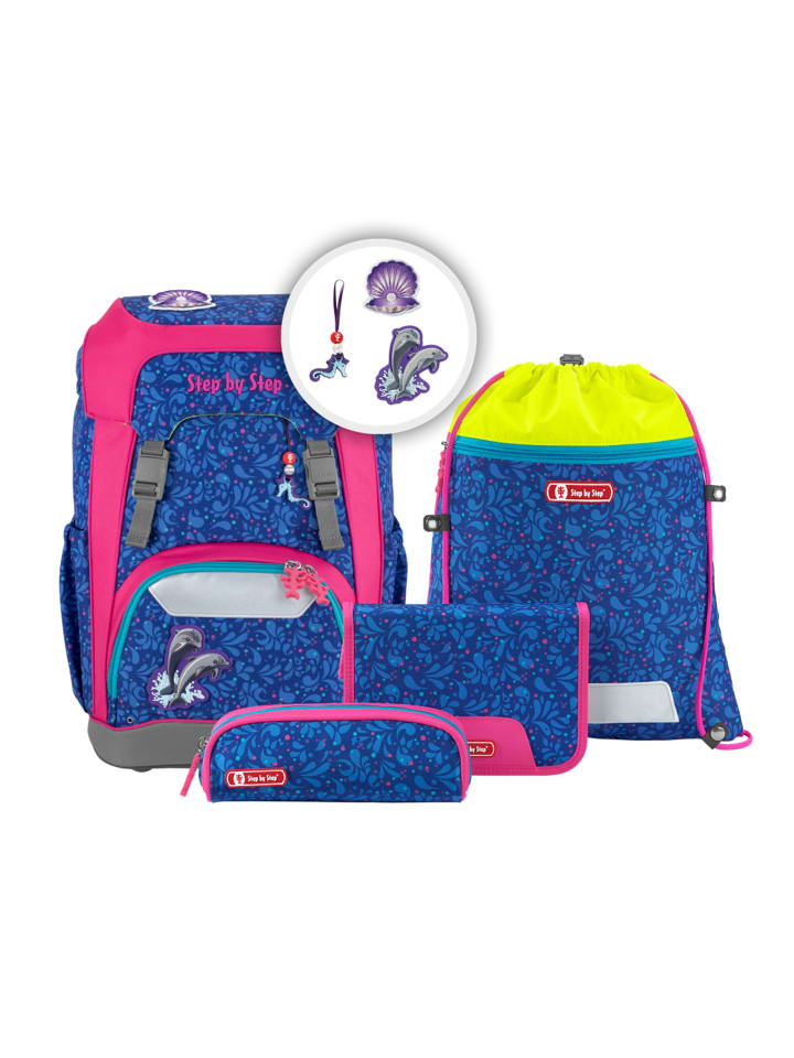 Step by Step 5tlg. Ranzen-Set GIANT in Happy Dolphins günstig kaufen onesize