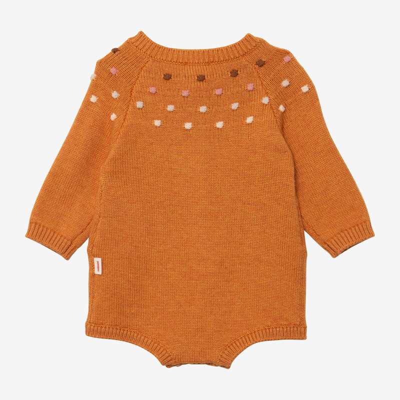 Combi courte bébé fille tricot curcuma Catimini