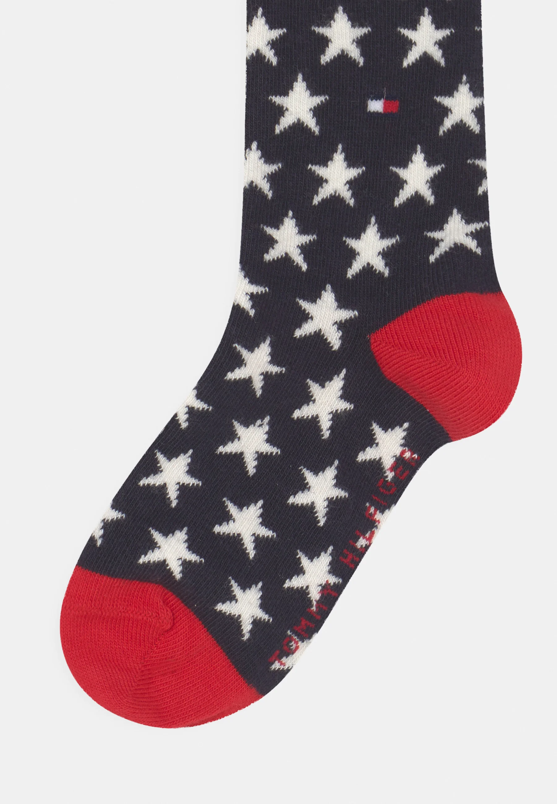 Calcetines Tommy Hilfiger para niños con rayas básicas y estrellas (paquete de 4)