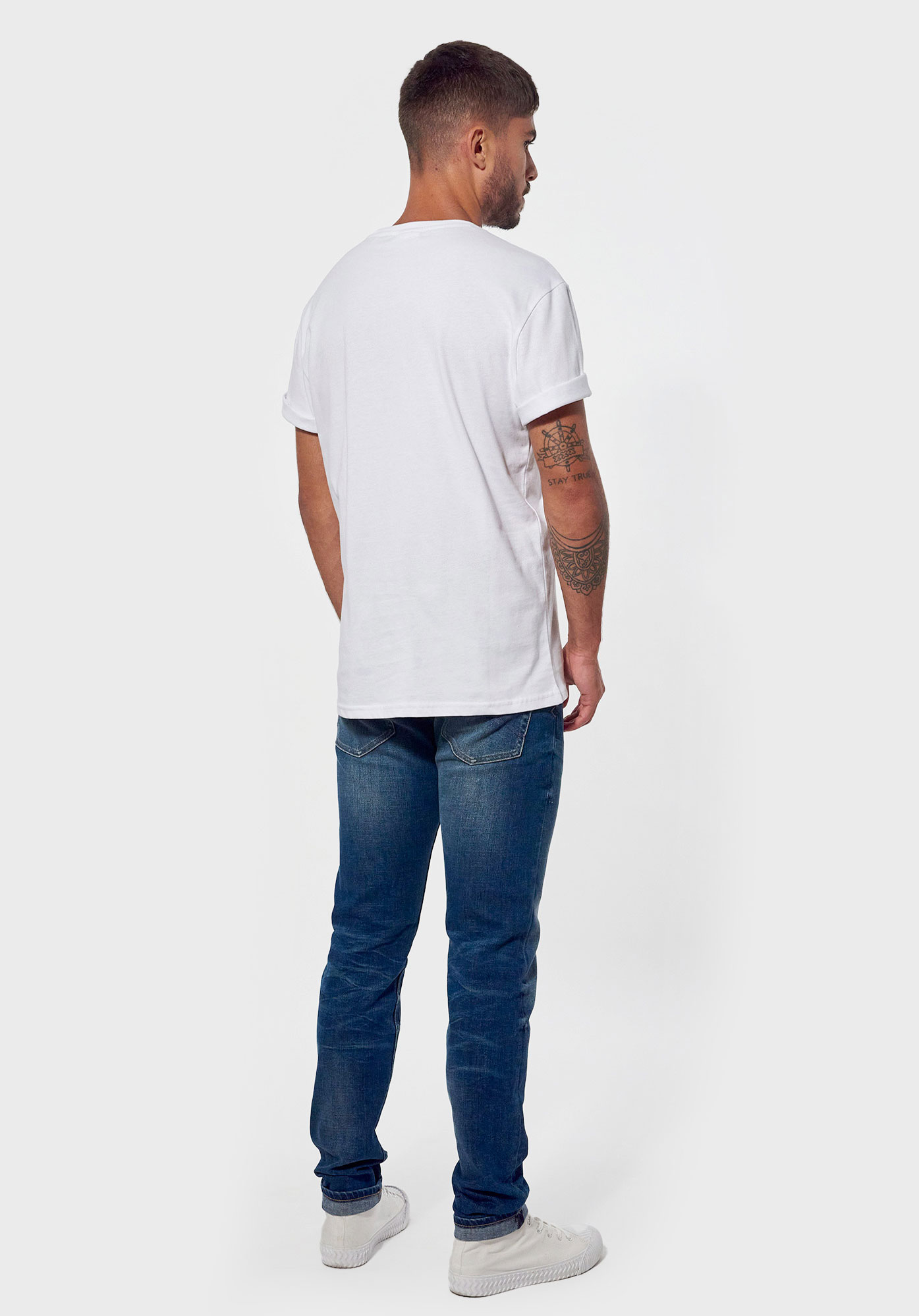 RODIK  T-shirt blanc Homme en 100% coton bio