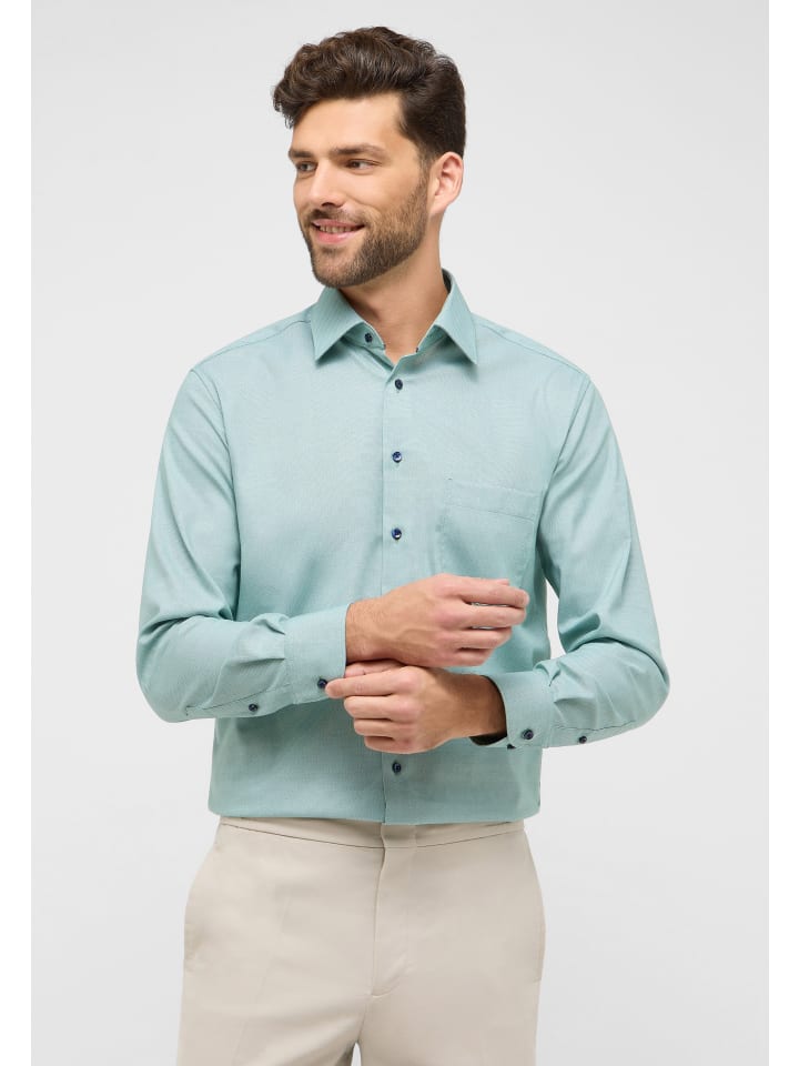 Eterna Hemd MODERN FIT in grün günstig kaufen
