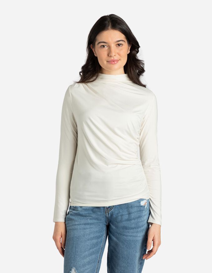 Langarmshirt - Mockneck