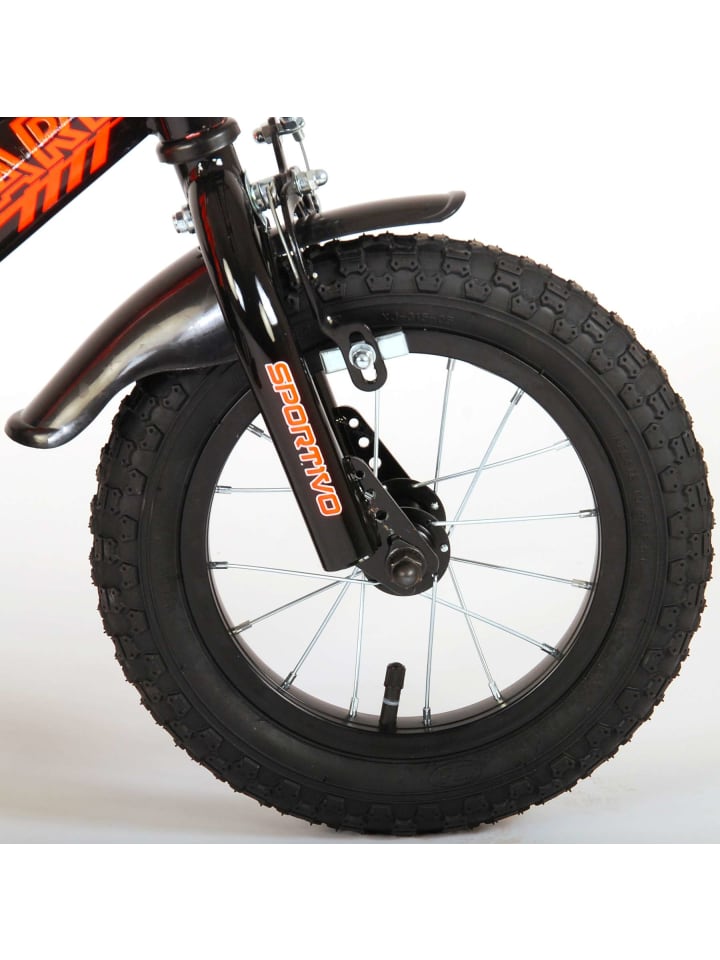 Volare Kinderfahrrad Sportivo Jungen 12 Zoll Kinderrad Neon Orange Schwarz 3 Jahre günstig kaufen onesize