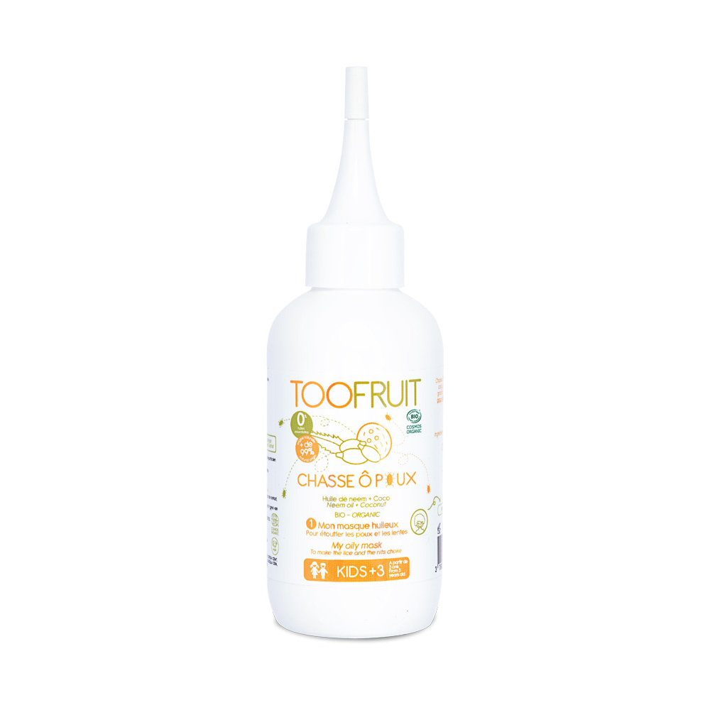 toofruit Chasse O Poux, traitement masque huileux BIO  Coco - Neem Masque huileux