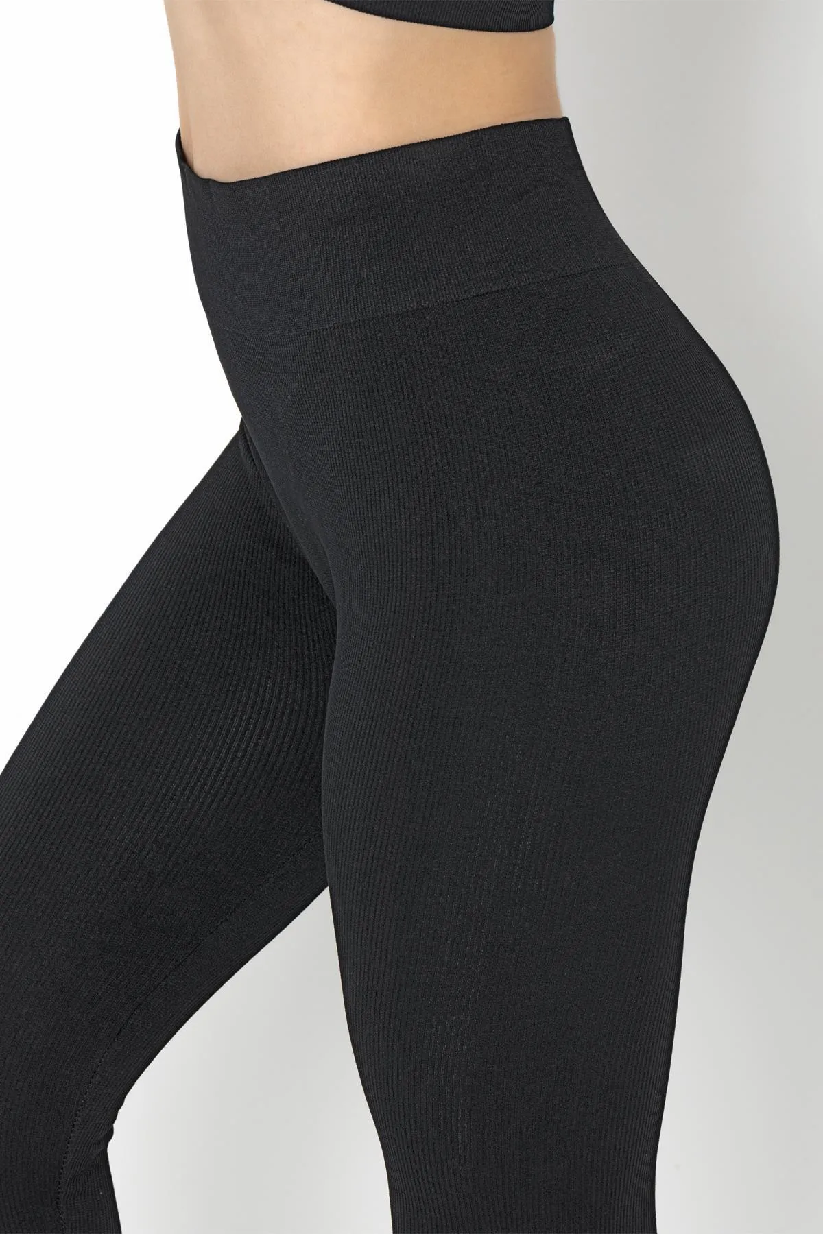 Doremi  Nahtlose gestrickte Leggings mit hoher Taille