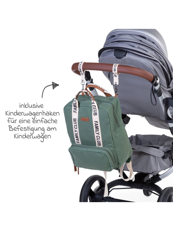 Childhome Wickelrucksack Family Club - Signature - in gruen günstig kaufen onesize