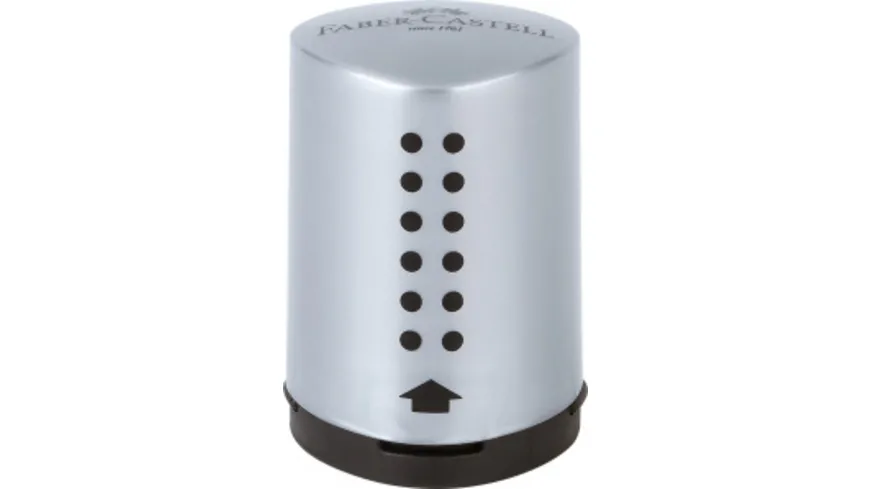 FABER CASTELL Mini-Spitzdose Grip silber