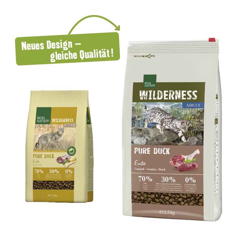 REAL NATURE Trockenfutter REAL NATURE WILDERNESS Pure Duck 2,5 kg