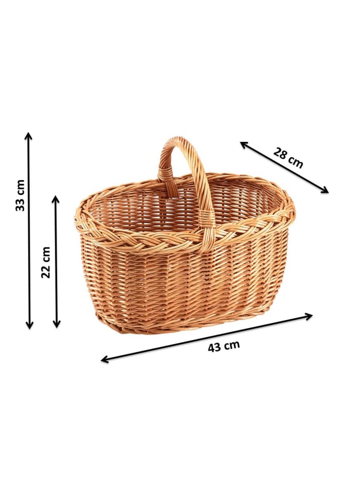 kobolo Einkaufskorb WOVENSHOPBASK in Braun günstig kaufen onesize
