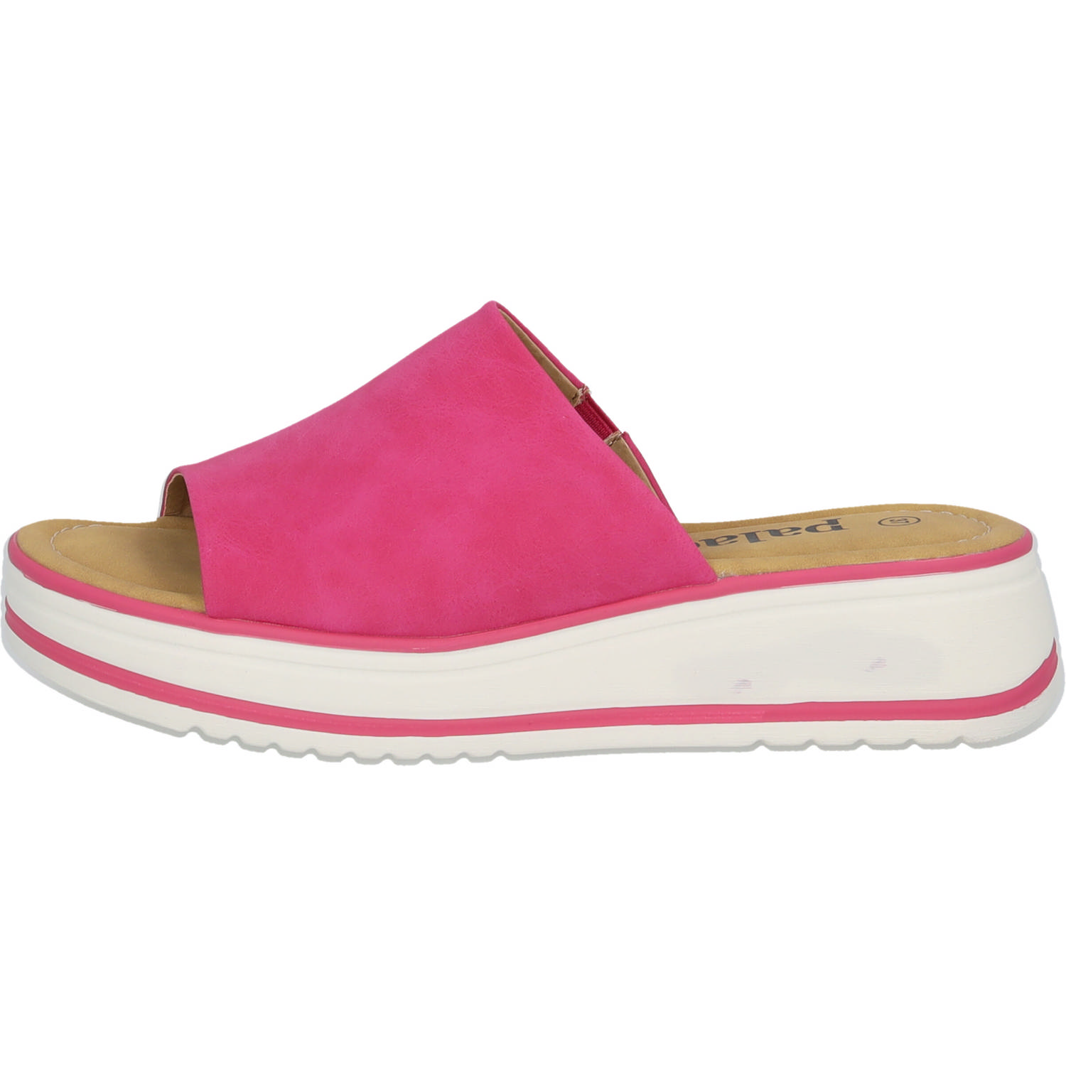 Palado Rhat, Plateau-Pantoletten, Damen, Pink