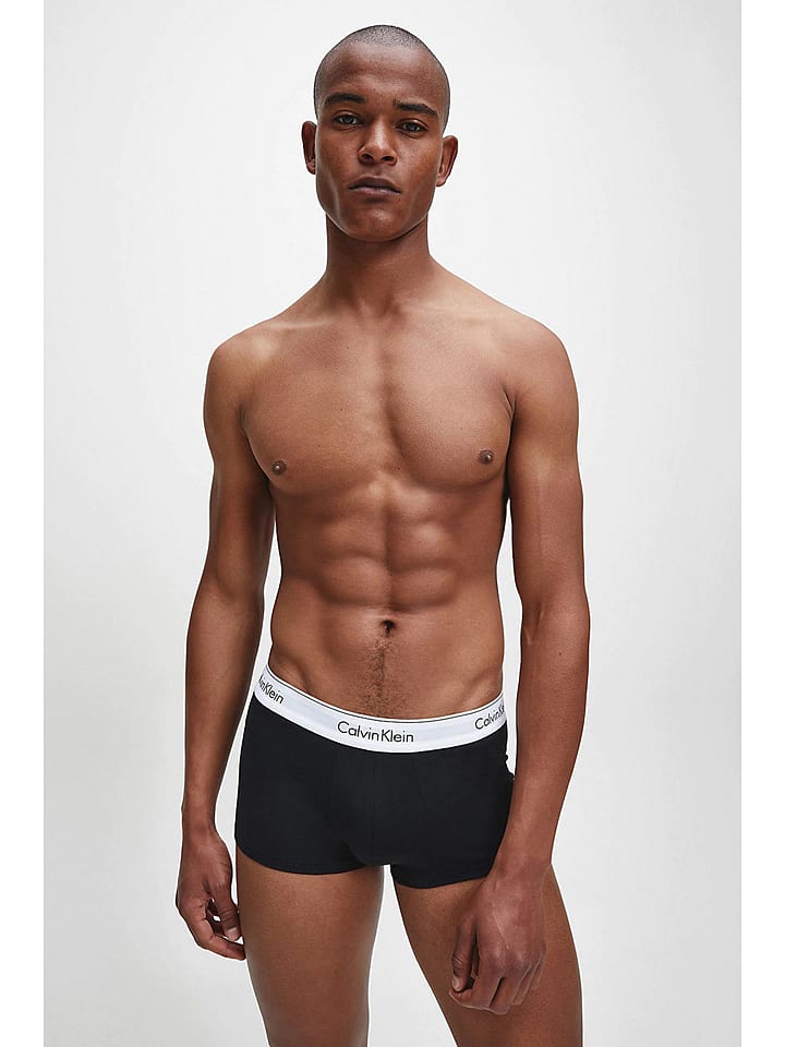 CALVIN KLEIN UNDERWEAR 3er-Set: Boxershorts in Weiß/ Hellgrau/ Schwarz günstig kaufen