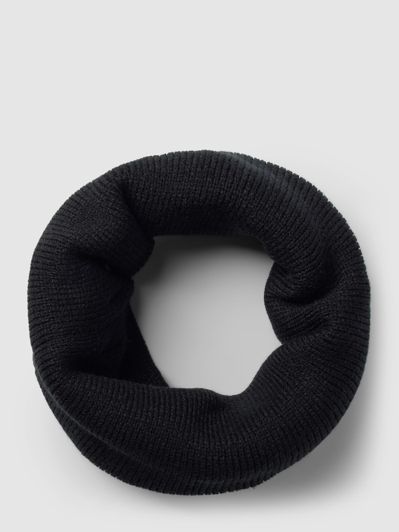 Loop-Schal mit Label-Detail Modell 'Kinabalu' in schwarz