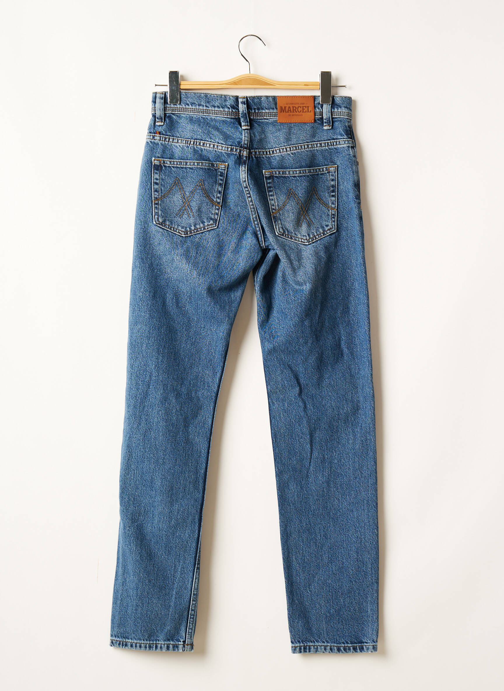 Le Fabuleux Marcel De Bruxelles Jean Mom Femme couleur bleu
