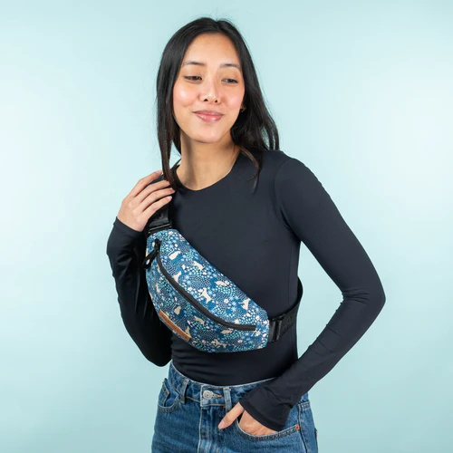 Small Soulac fanny pack - blue SPA
