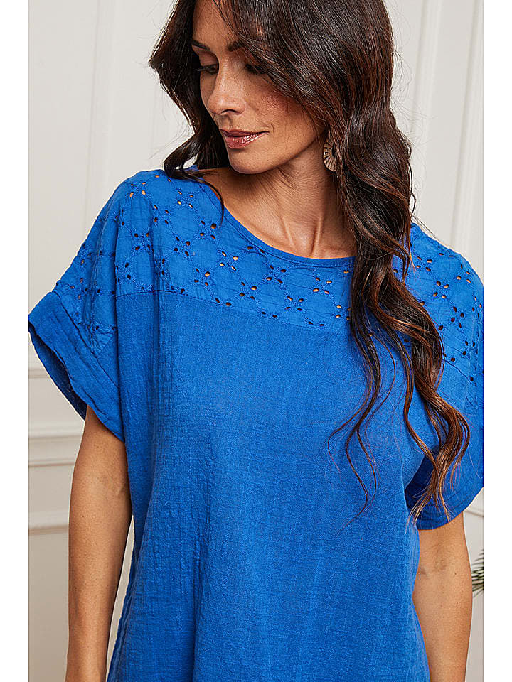 La Compagnie Du Lin Shirt in Blau günstig kaufen L
