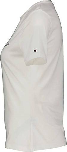 TOMMY HILFIGER Damen T-Shirt SLIM SIGNATURE