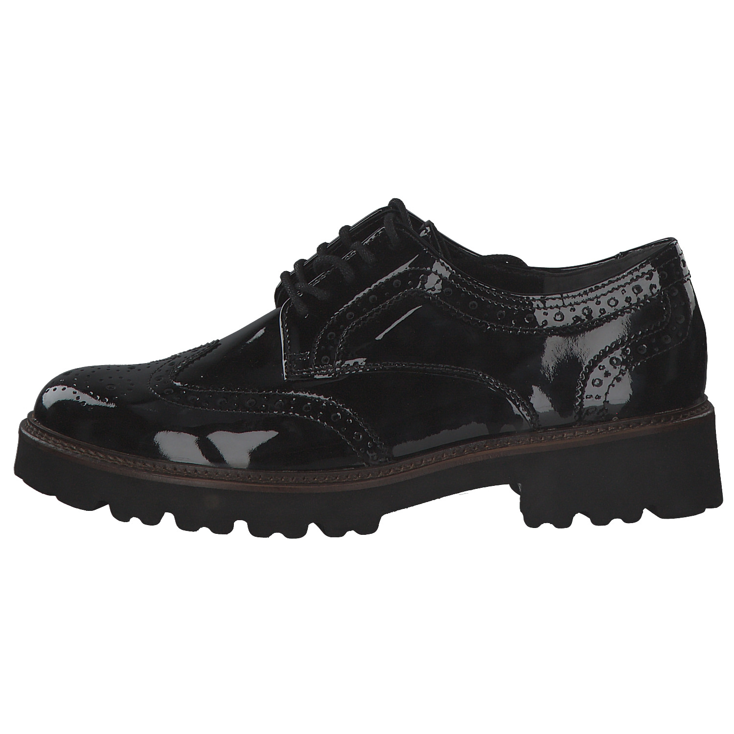 Gabor 05.244, Schnürschuhe, Damen, schwarz (cognac)