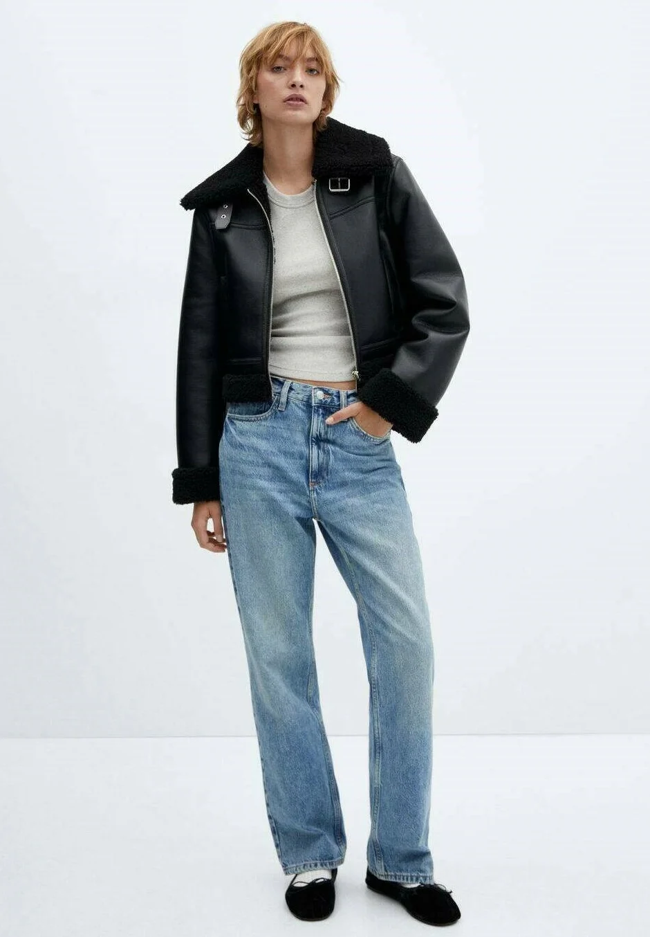 Mango BICHO - Chaqueta de piel sintética