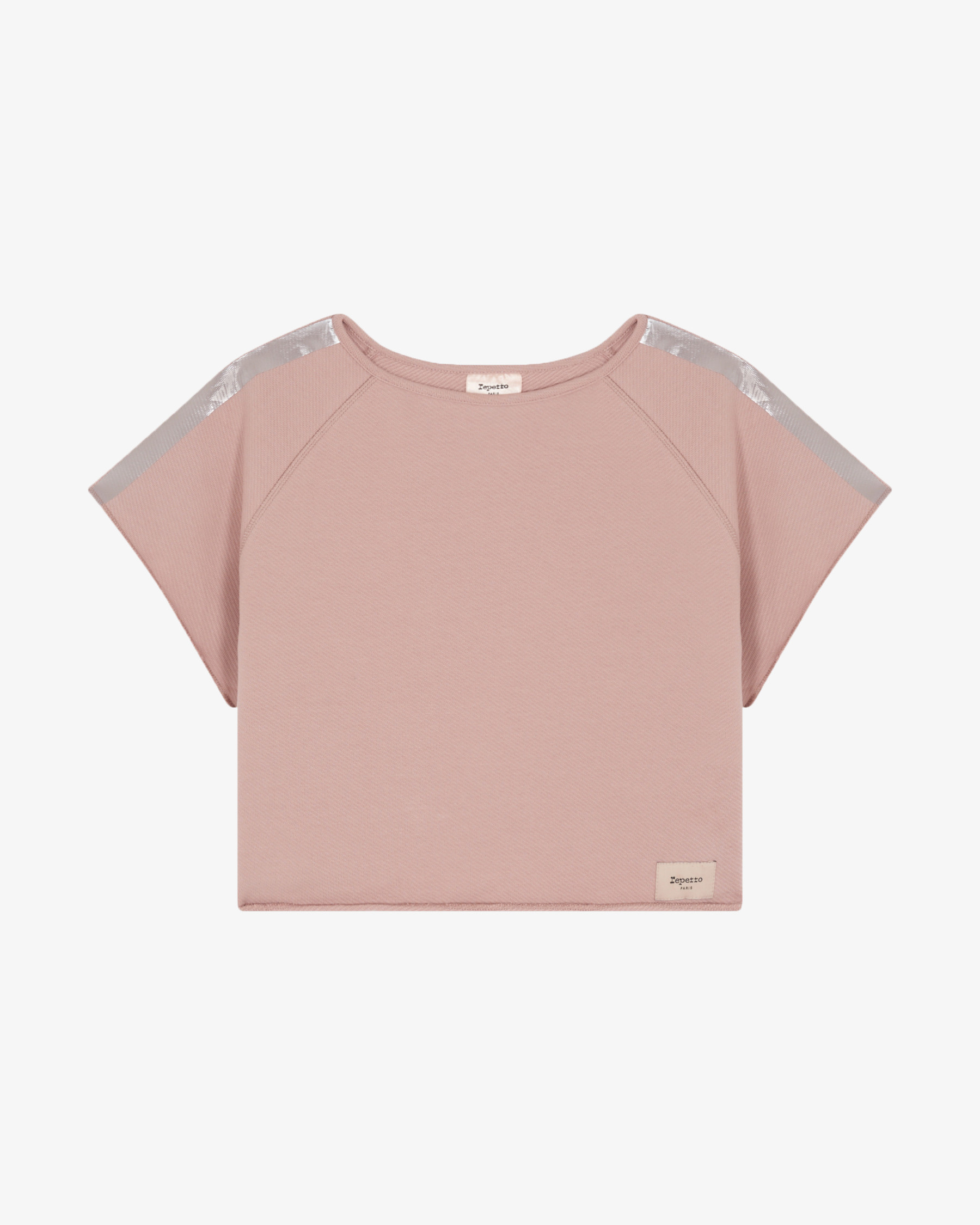 Short-sleeved graphic sweatshirt