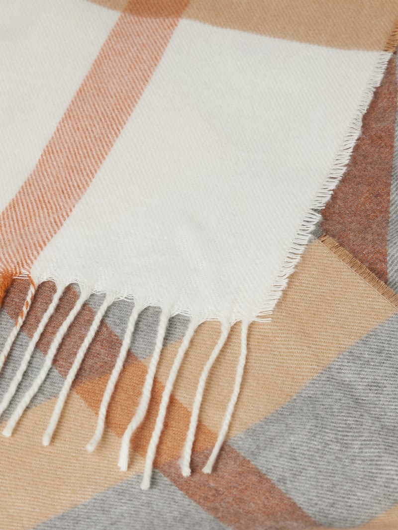 Schal mit Fransen in camel