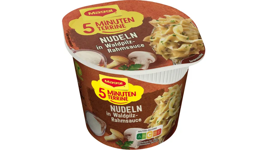 MAGGI 5 Minuten Terrine Nudeln in Waldpilz Sauce 56 g