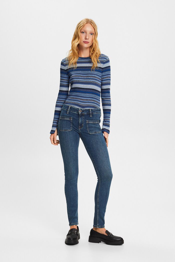 Skinny Jeans mit mittlerer Bundhöhe