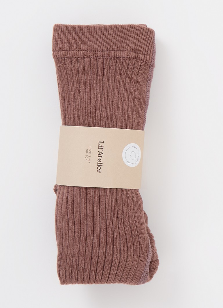 Lil 'Atelier NMFILSO Lil Noos ribbed tights in organic cotton blend