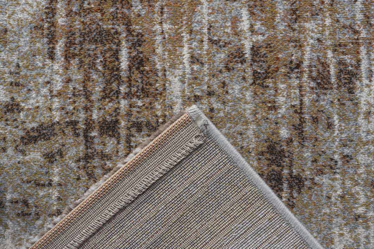 Webteppich Exellenza Grau-Braun-Terrakotta 80 x 150 cm