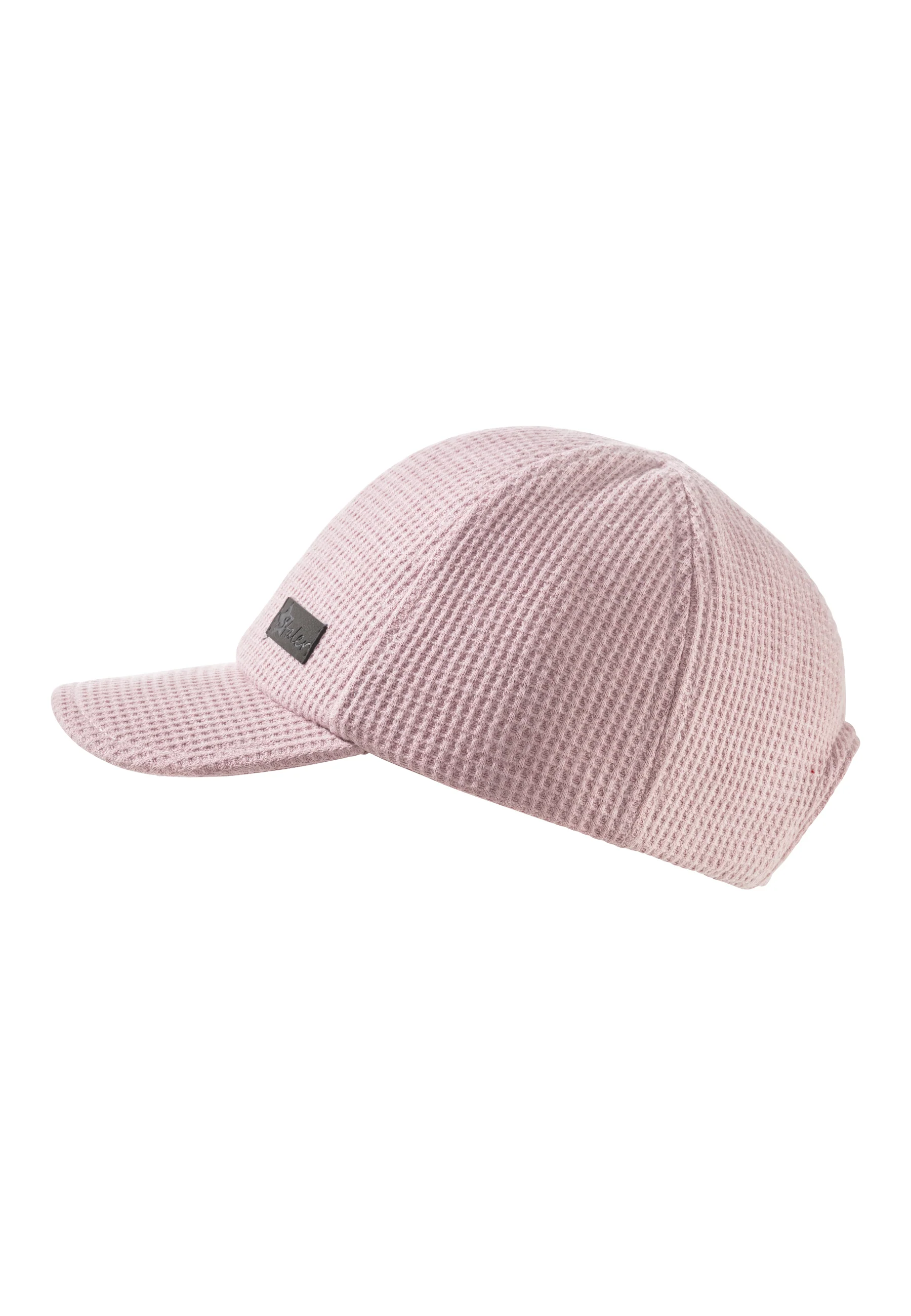 Baseballcap aus Waffelpique in Unifarben mit Logo-Patch