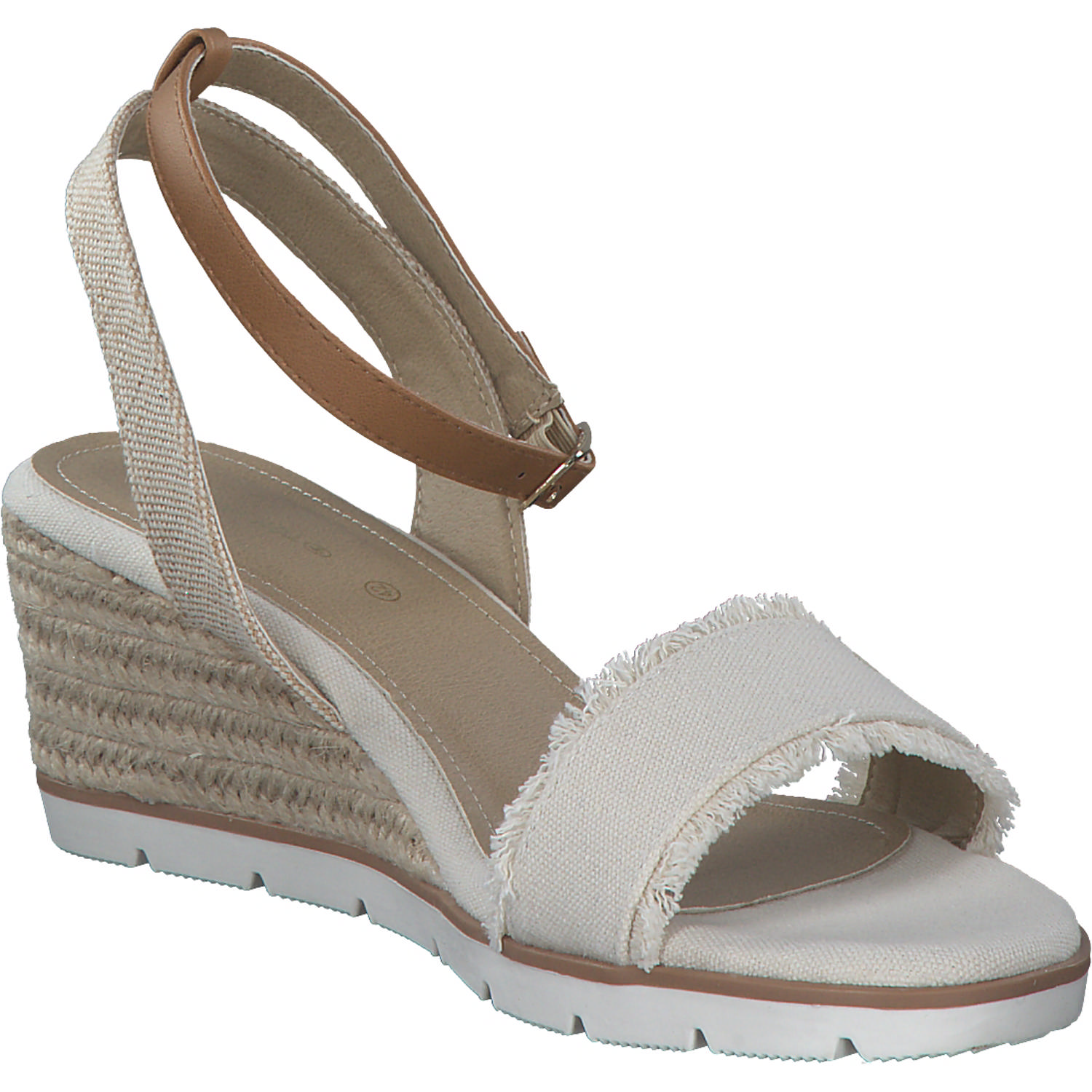 Tom Tailor 5390040017, Plateau-Sandaletten, Damen, Beige