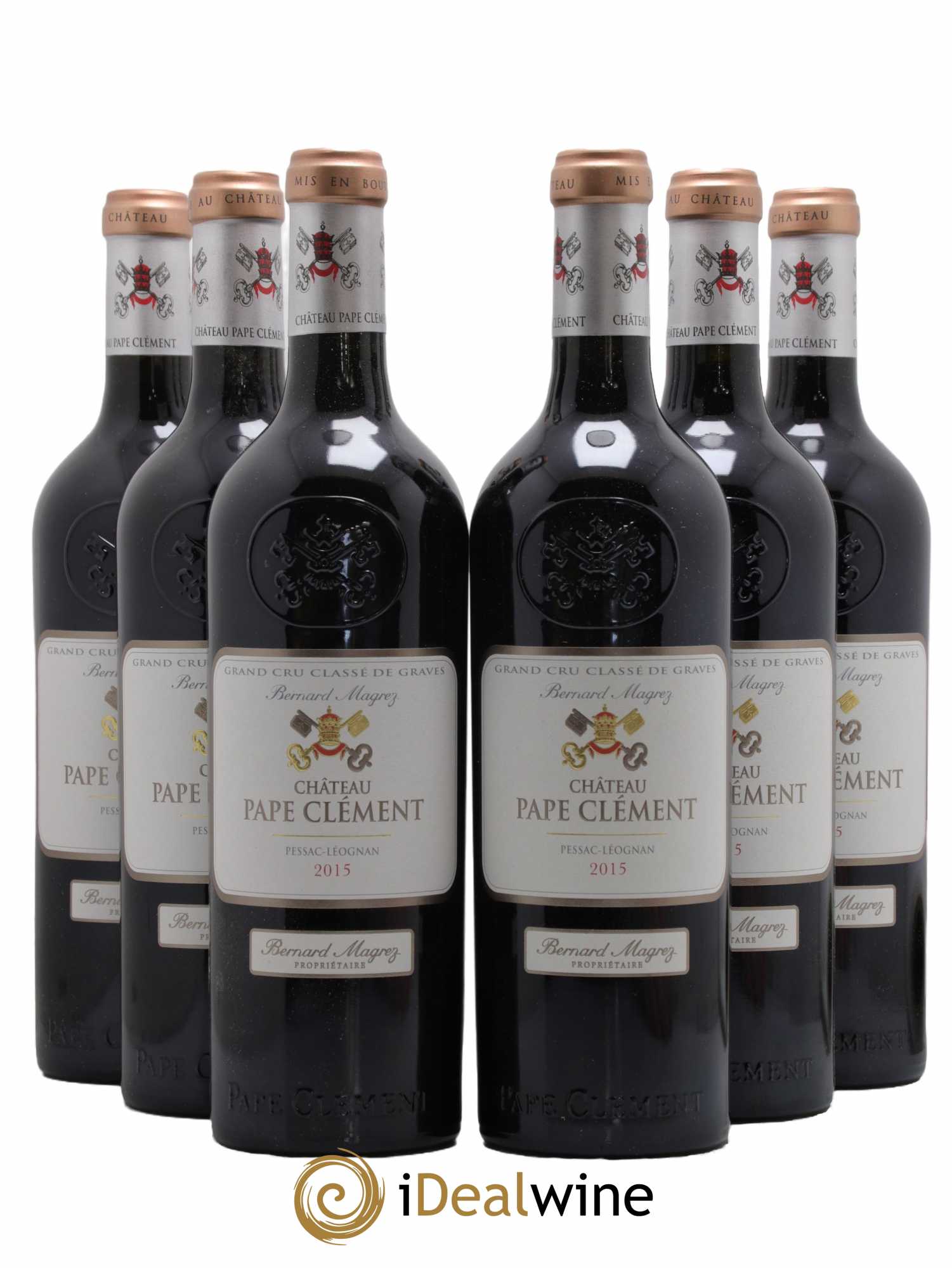 Château Pape Clément Cru Classé de Graves  2015 - Lot de 6 Bouteilles