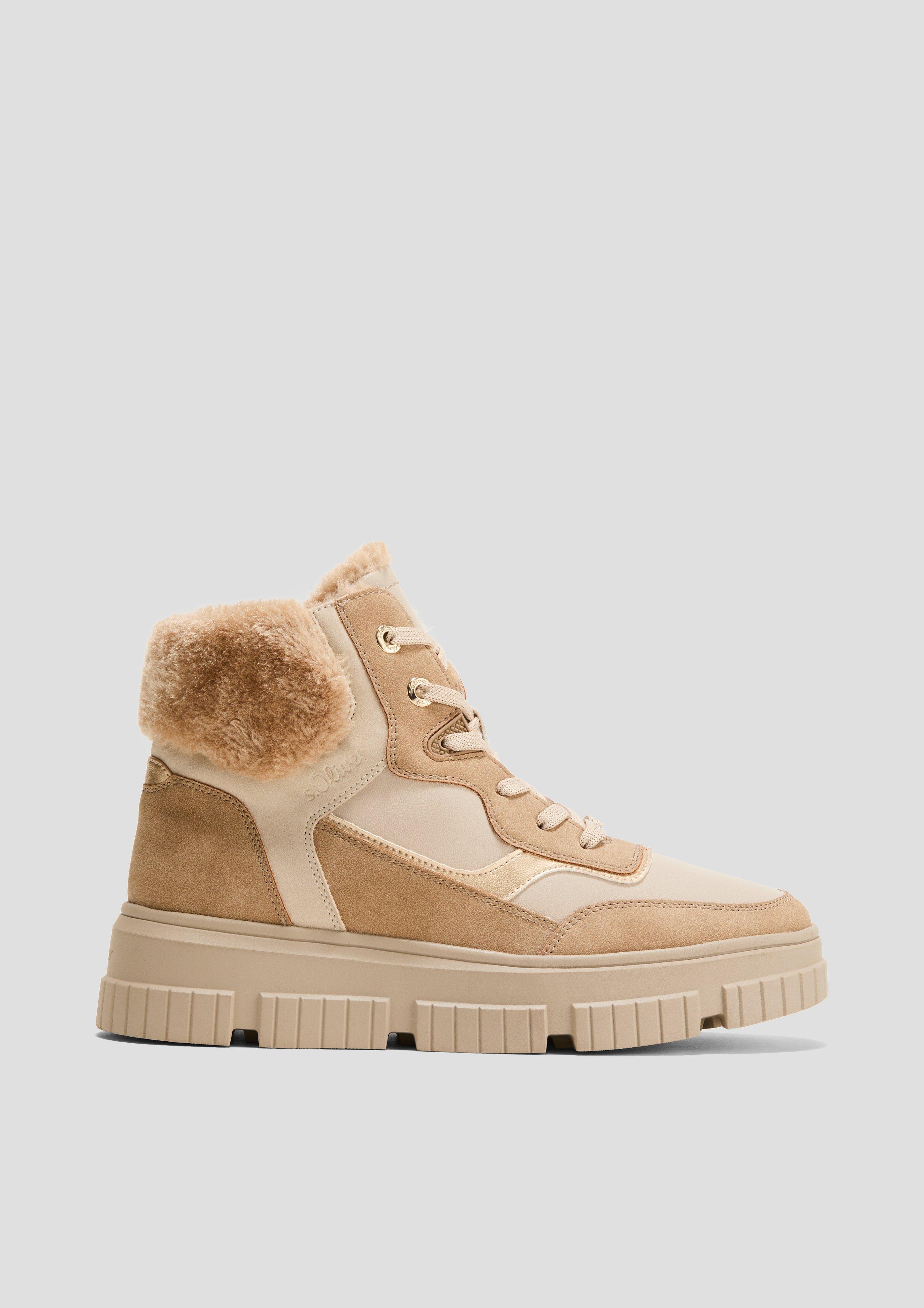 Boots im Materialmix  6008559-448