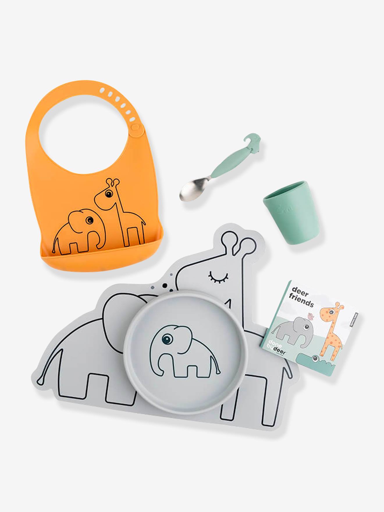 Coffret repas 5 pièces DONE BY DEER Goodie Box en silicone multicolore