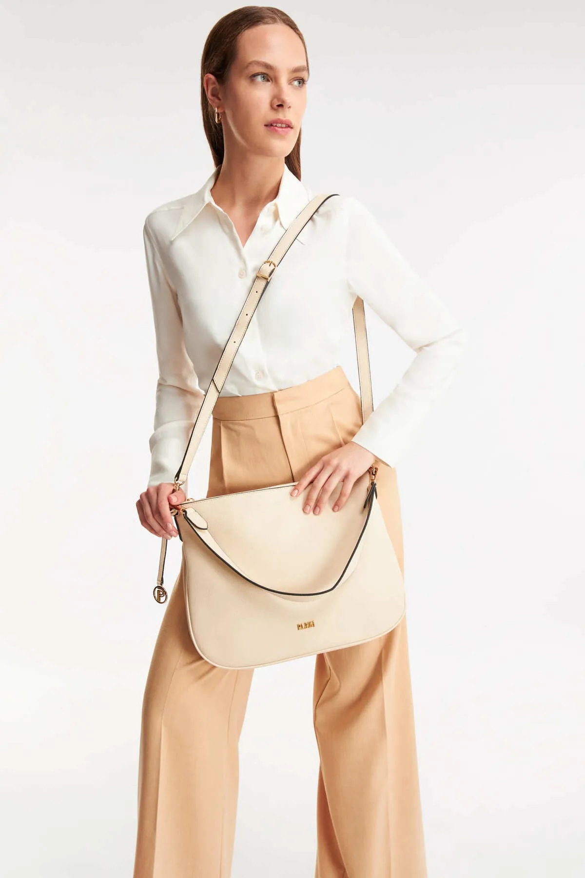 PARİGİ  Beige Umhängetasche für Damen