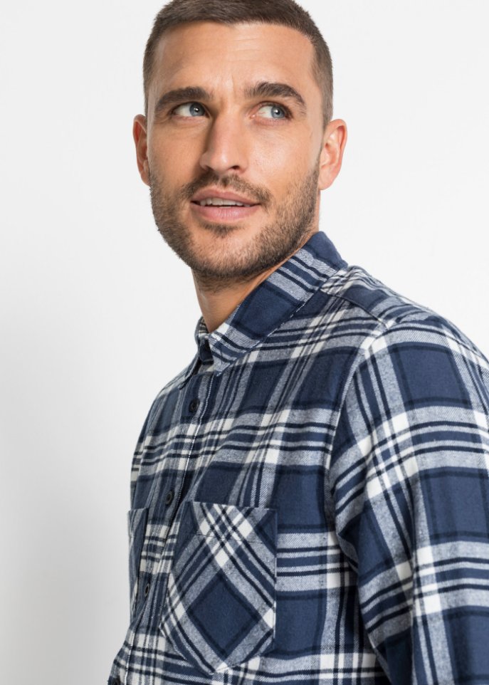 Flanell-Langarmhemd