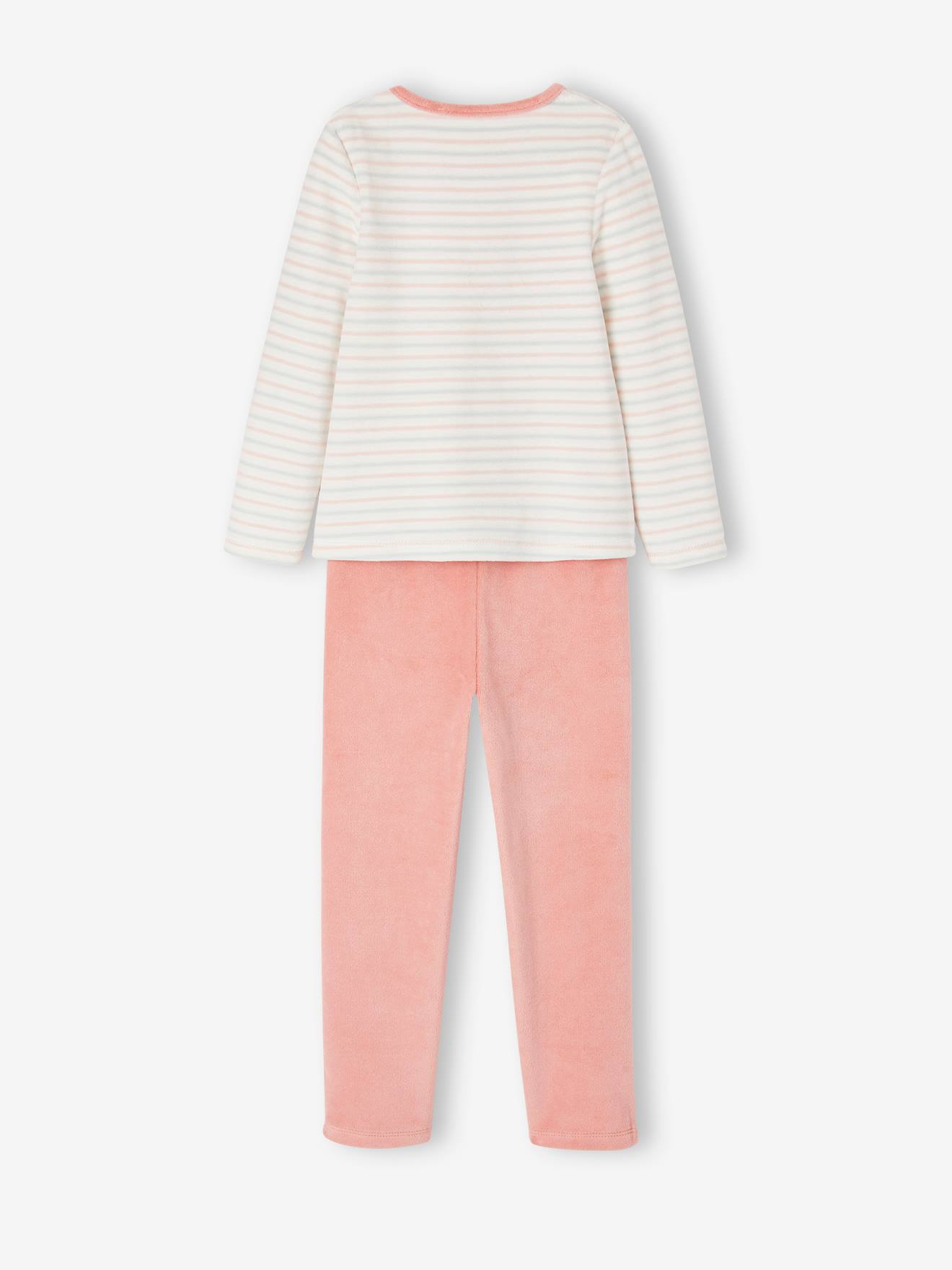 Lot de 2 pyjamas fleurs fille vert d'eau