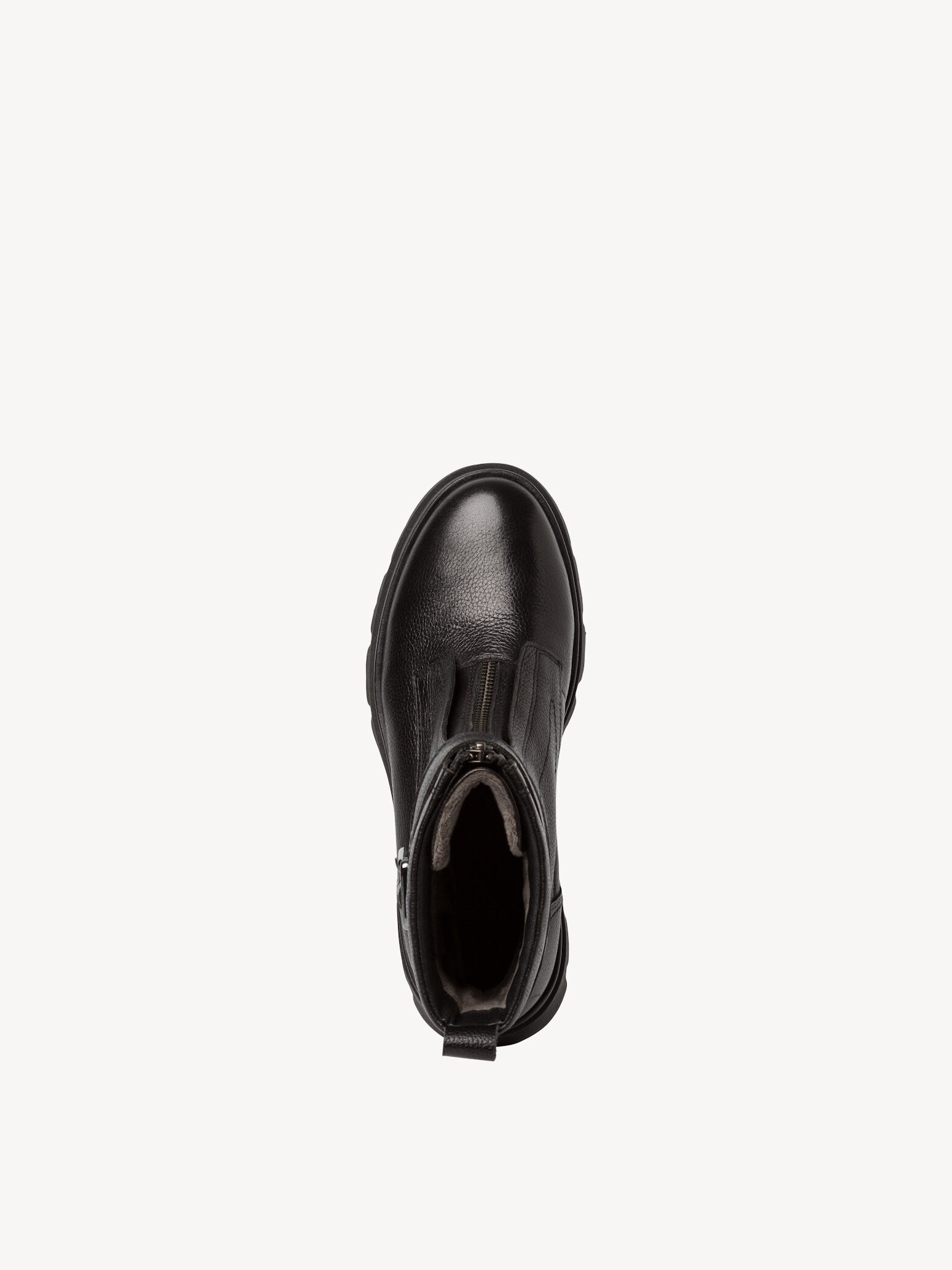 Bottine en cuir - noir
