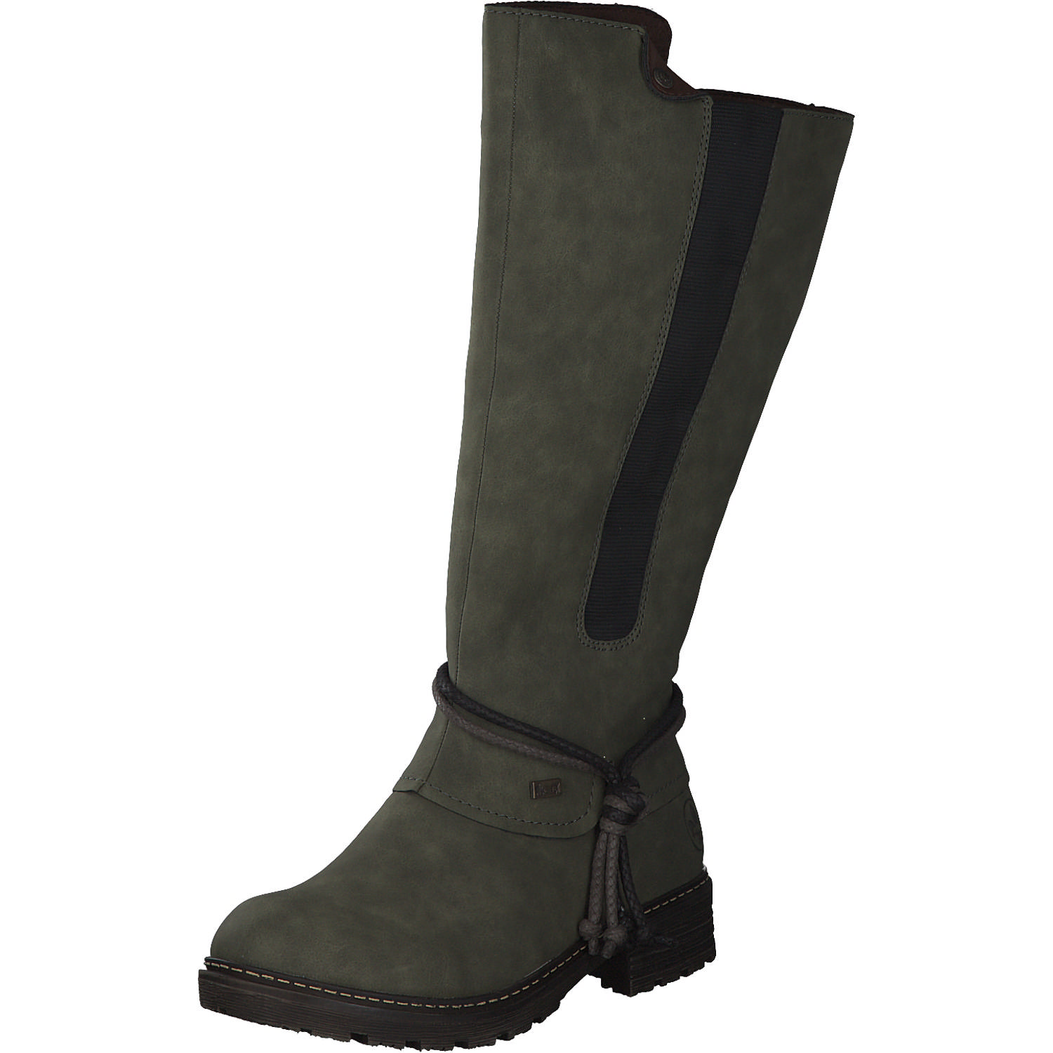 Rieker Z4774, Overknee-Stiefel, Damen, Grün